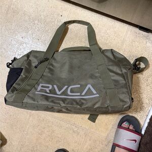 RVCA Khaki and Black Men's Duffel Bag